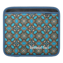 Turquesa del sudoeste y joyería americanas de la p mangas de iPad