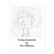 Turquía-Sammich de Tim Williams Tarjetas Postales