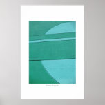Turquoise Abstract Photograph Poster