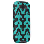 Turquoise and Black Frieze Samsung Galaxy SIII Case