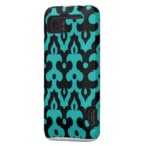 Turquoise and Black Frieze HTC Vivid Cover