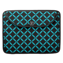 Turquoise and Black MacBook Sleeve Macbook Pro Sleeves
