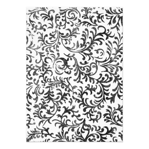 Turquoise and Black Wedding Invitation