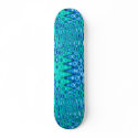 turquoise and blue ripples skateboards