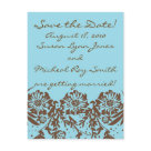 postcard - Beautiful contemorary Save the Date postcards to annouce your upcoming wedding! All text is fully customizable! Look for the matching small stamps!