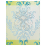 turquoise and lime green ornate damask custom flyer