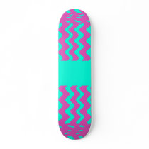 turquoise and pink skateboards by DonnaGraysonAbstract turquoise and pink skateboards