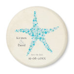 Turquoise Aqua Starfish Save the Date Favor Magnet