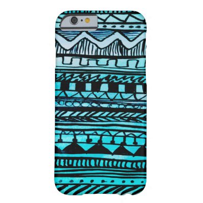 Turquoise Aztec Pattern 2 Barely There iPhone 6 Case