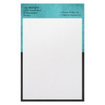 Turquoise beige - black retro Stationery