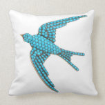 Turquoise Bird SOFA BLING Jewelry pillows