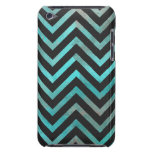 Turquoise Black Chevron iPod Touch Cases