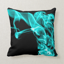 Turquoise Black Modern Design Pillow Cushion