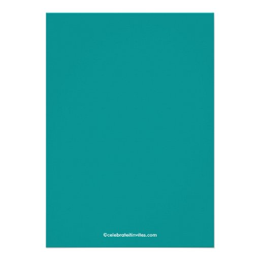 Turquoise Blooms Bridal Shower Invitation