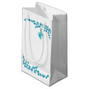 Turquoise Blossoms Small Gift Bag