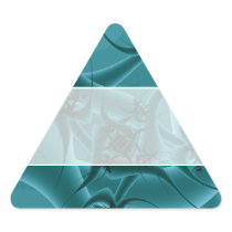 Turquoise Blue and Teal Fractal Art Design. Sticker