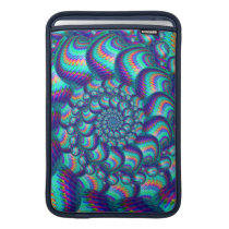 Turquoise Blue Balls Fractal Pattern MacBook Sleeves