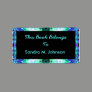 Turquoise Blue Bookplate