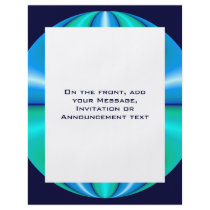 turquoise blue circle flyers by DonnaGraysonAbstract turquoise blue circle flyers
