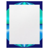 turquoise blue circle letterhead by DonnaGraysonAbstract turquoise blue circle letterhead