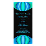 turquoise blue circle custom rack card