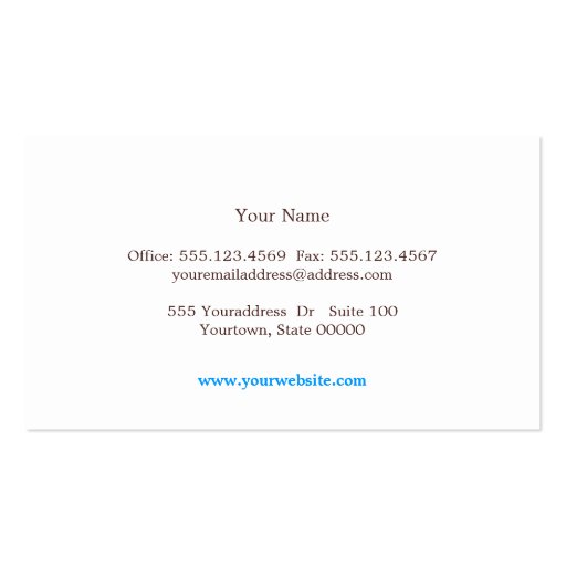 Turquoise Blue Cosmetologist Embossed Linen Look Business Cards (back side)