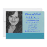 turquoise blue graduation invitations