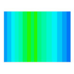 Turquoise Blue Happy Design Fun Spectrum Bold Postcards