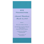 Turquoise blue Menu Custom Rack Cards