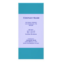 Turquoise Blue Full Color Rack Card