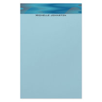 turquoise blue stationery