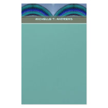turquoise blue stationery