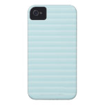 Turquoise Blue Stripes. Iphone 4 Case-mate Cases