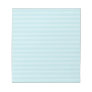 Turquoise Blue Stripes. Scratch Pads