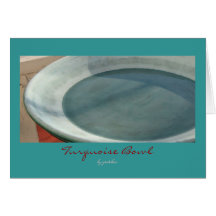 Turquoise Bowl Greeting Card