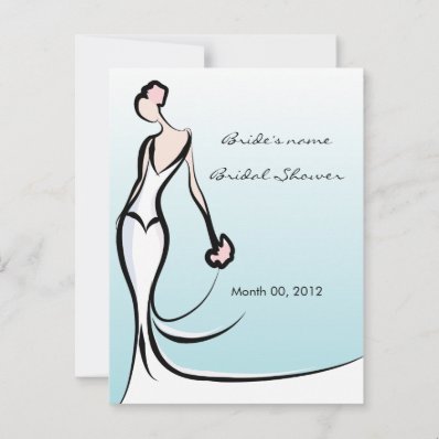 Turquoise Bridal Shower Advice Cards Postcards