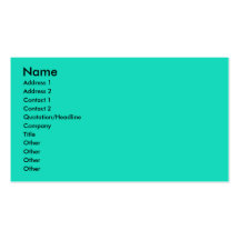 turquoise business card templates