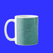 turquoise cement mugs