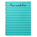 turquoise chevrons journal
