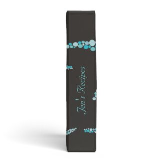 Turquoise Chocolate Starfish Seafood Recipe Binder