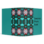 Turquoise circle pattern binders
