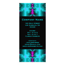 turquoise circles custom rack cards