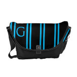 Turquoise classic with monogram messenger bags