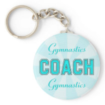 Turquoise Coach Keychain