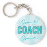 Turquoise Coach Keychain