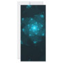 Turquoise Color Abstract Fractal. Rack Card Design