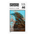Turquoise Crow Stamp