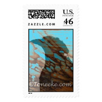 Turquoise Crow Stamp by yayayittle Turquoise Crow Stamp