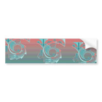 Turquoise Dawn Bumper Sticker bumper stickers by Jaenne Turquoise Dawn Bumper Sticker bumper stickers