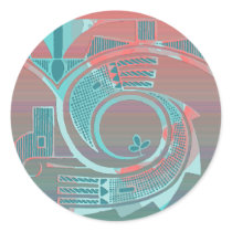 Turquoise Dawn Sticker